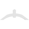 Ekena Millwork Archdale Architectural Grade PVC Gable Bracket, 60"W x 22 1/2"H x 6"D x 6"F, 9/12 Pitch GBP060X23X0606ARC00 - alternate 4